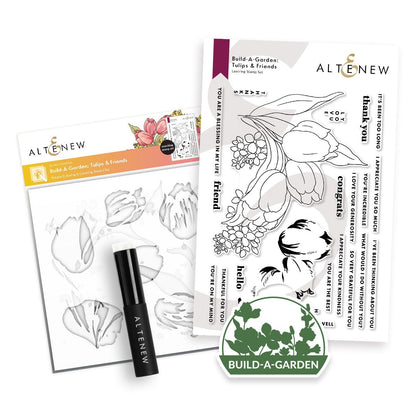 Build-A-Garden: Tulips & Friends Stamp & Stencil