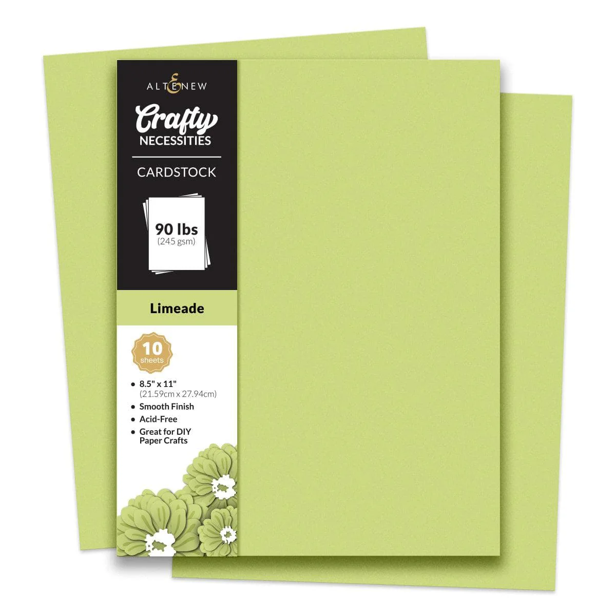Crafty Necessities 8.5x11 Cardstock: Limeade