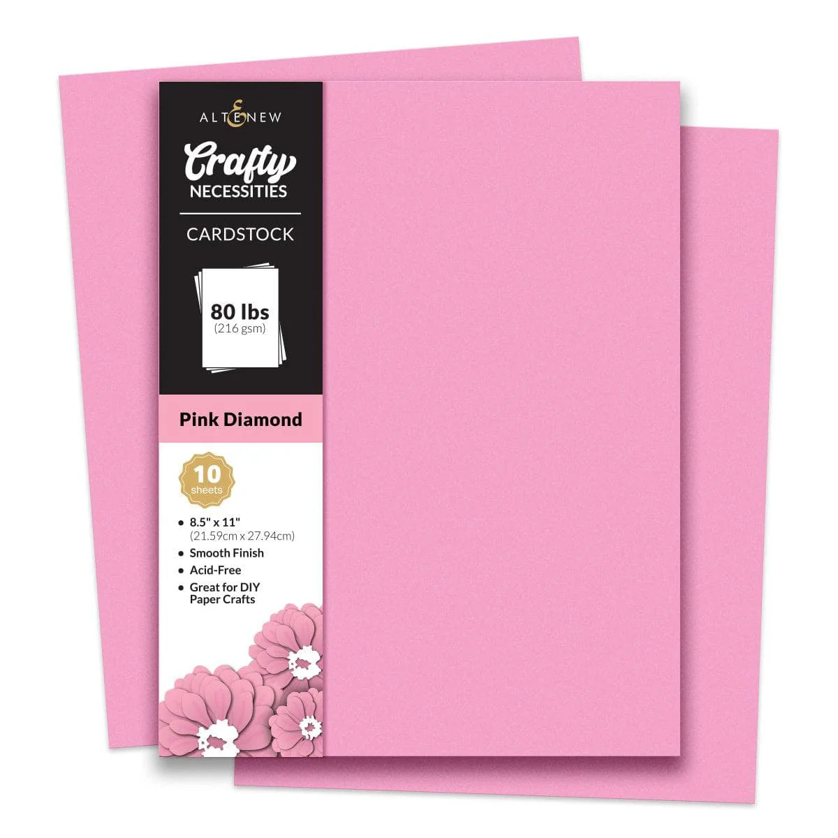 Crafty Necessities 8.5x11 Cardstock: Pink Diamond