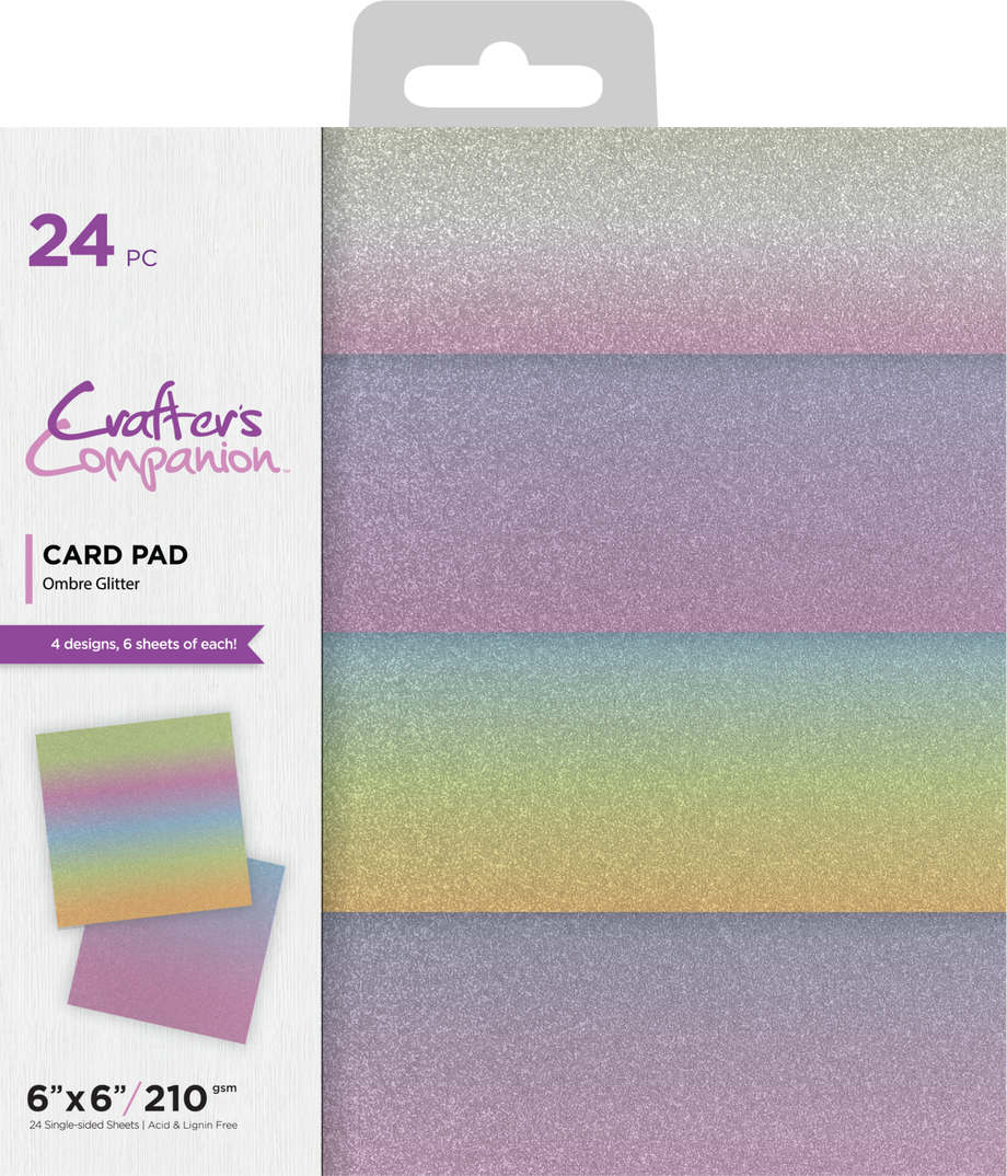 Ombre Glitter 6x6 Paper Pad