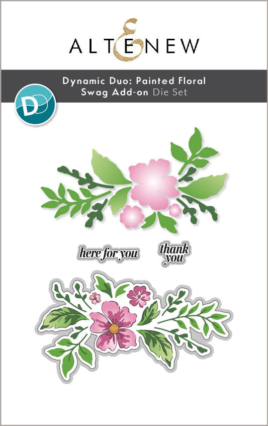 Dynamic Duo: Painted Floral Swag Add-on Dies 