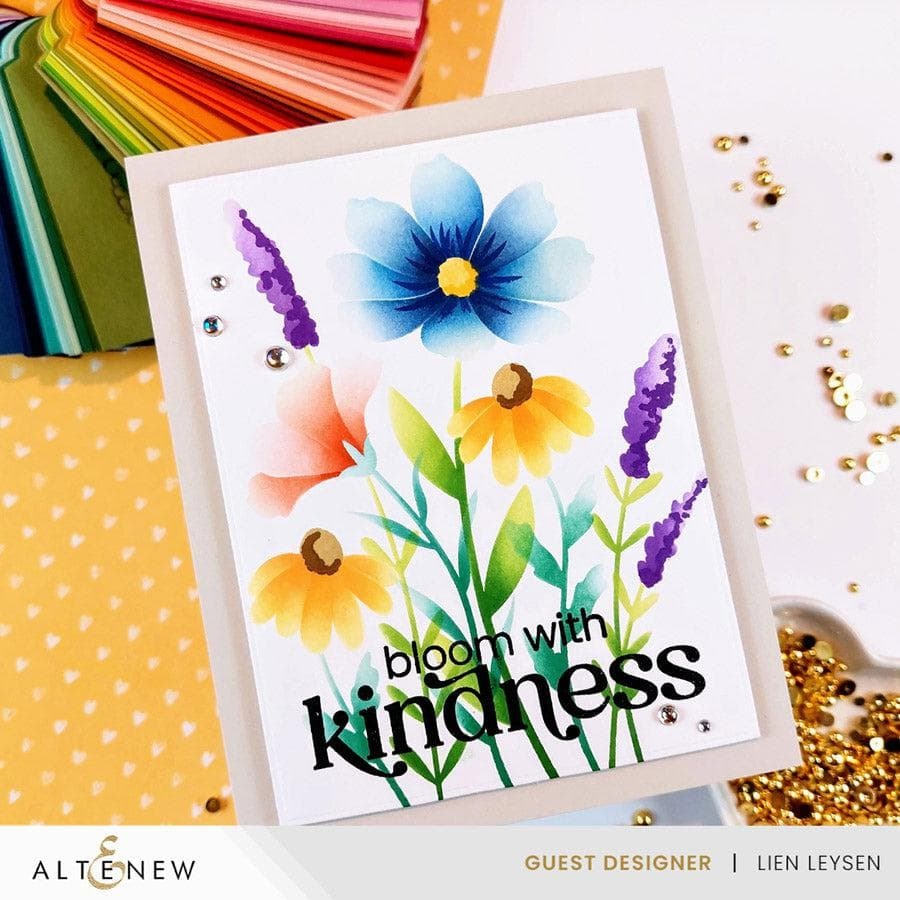 Dynamic Duo: Wildflower Bouquet Stamp & Stencil