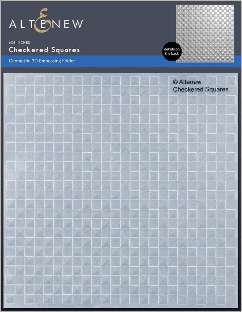 Checkered Squares 3D Embossing Folder