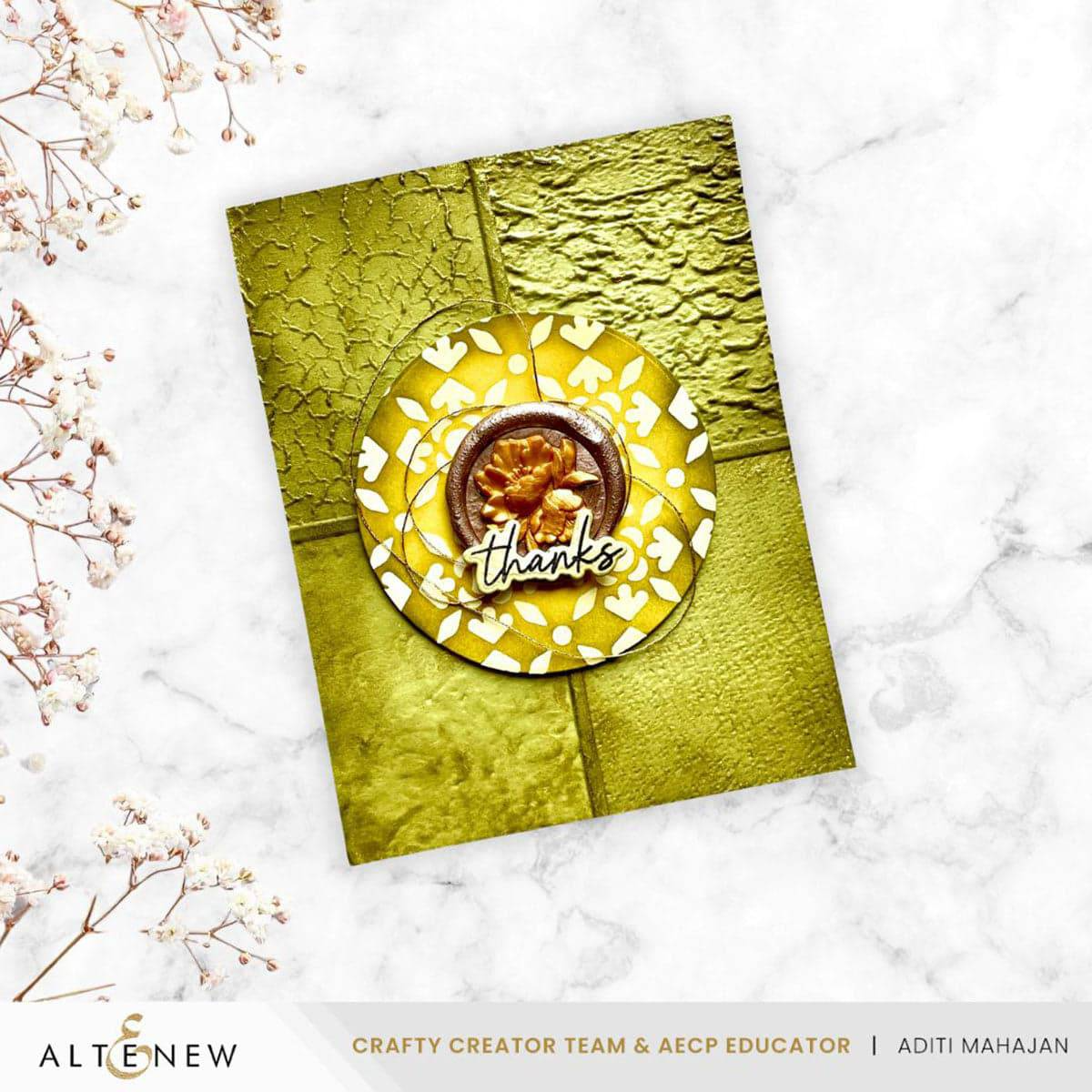 Textured Blocks 3D Embossing Folder