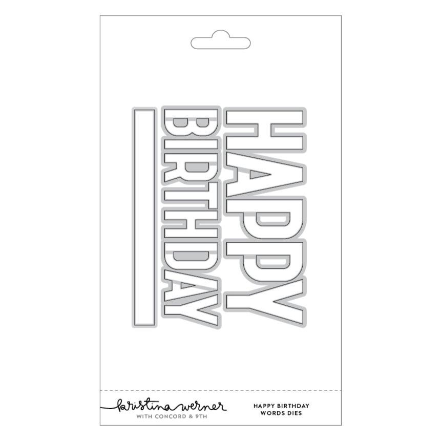 Happy Birthday Words Dies