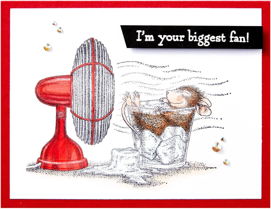 House-Mouse Stay Cool Cling Rubber Stamp Set