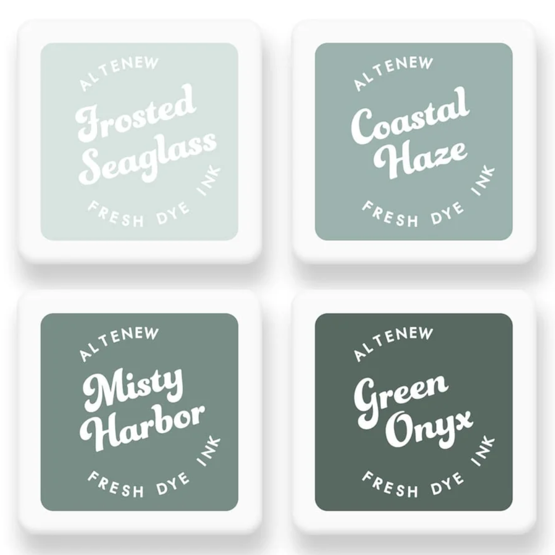 Coastal Mist Fresh Dye Ink Mini Cube Set