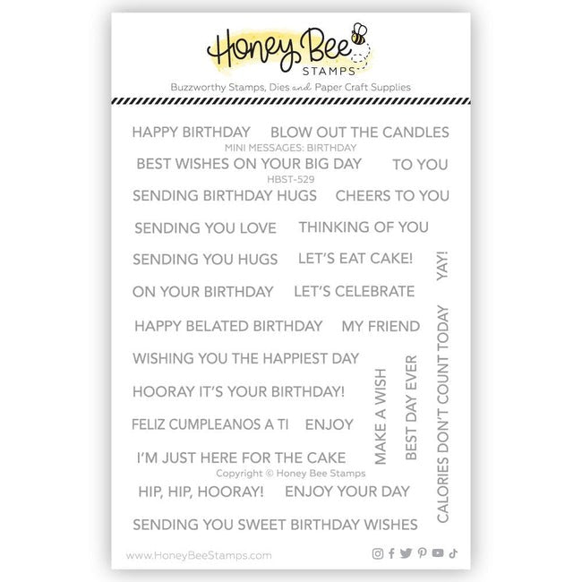Mini Messages: Birthday Stamp Set