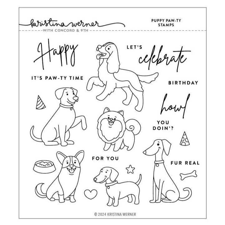 Puppy Paw-ty Stamp Set