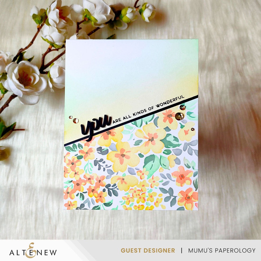 Stencil Art: Ditsy Flowers Wallpaper Layering Stencil Set
