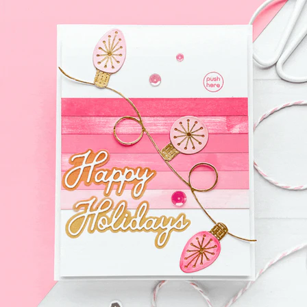 Stitched String Lights Etched Dies