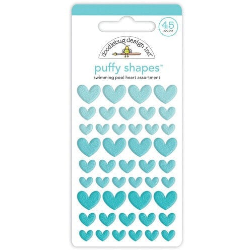 Puffy Shapes Swimming Pool Hearts