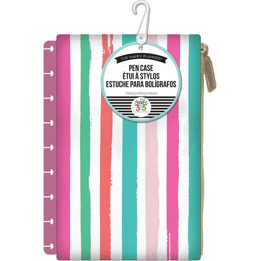 Create 365 Planner Pouch Pink w/Painted Multi Stripe
