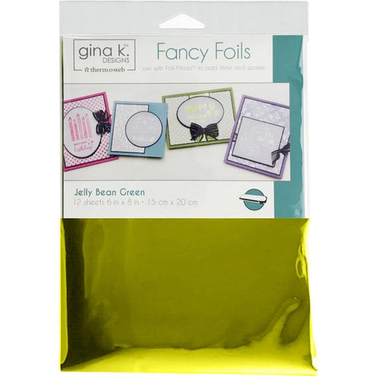 6x8 Fancy Foils Jelly Bean Green