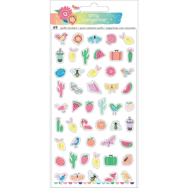 Sunshine & Good Times Mini Icons Puffy Stickers