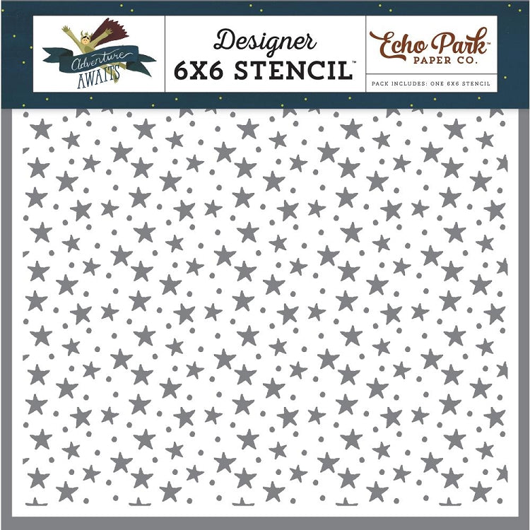 Adventure Awaits Night Sky Stencil