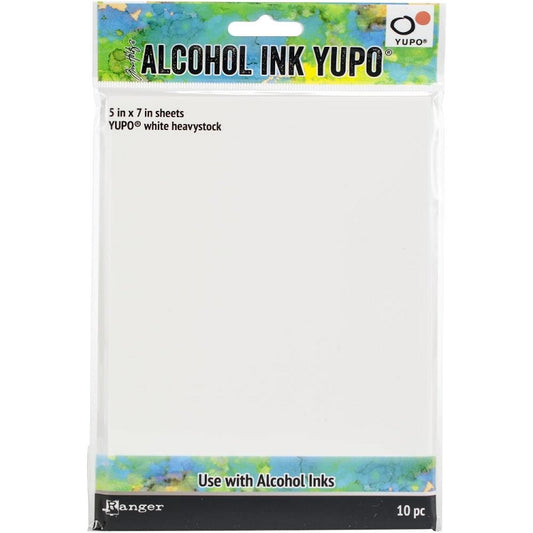 5x7 Alcohol Ink White Yupo Paper