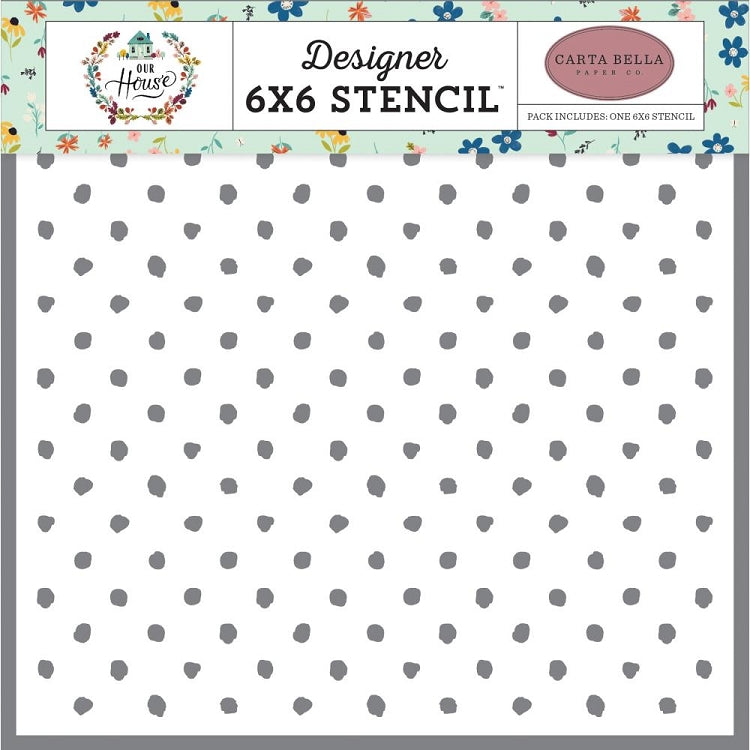 Our House Cozy Dot Stencil – Butterfly Reflections, Ink.
