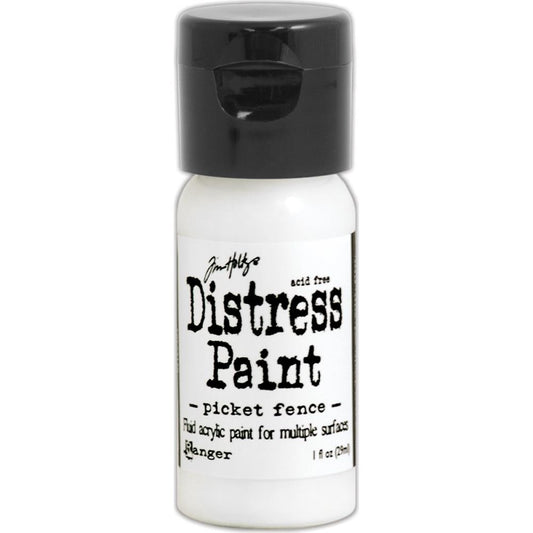 Distress Paint Flip-Top Picket Fence