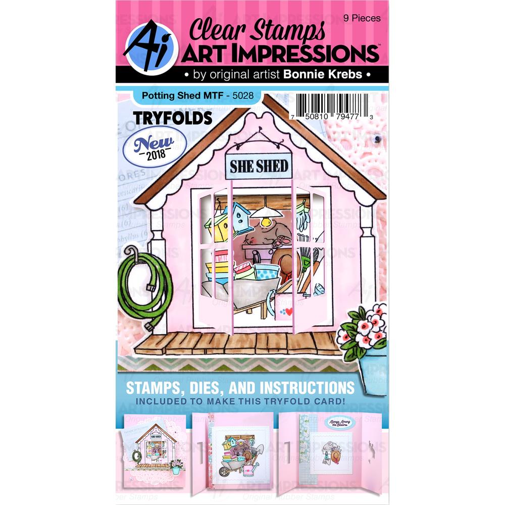 Try'folds Potting Shed Stamp & Die