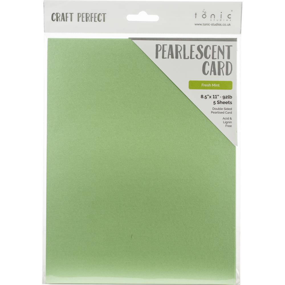 Pearlescent Cardstock 8.5x11 Fresh Mint