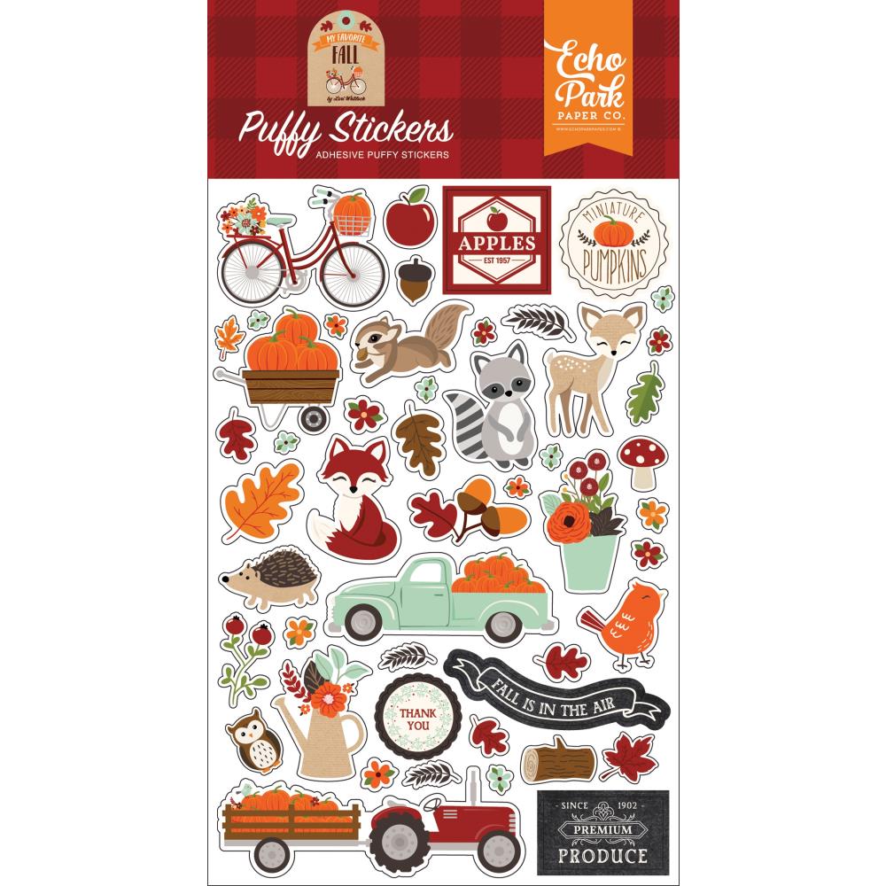 My Favorite Fall Puffy Stickers