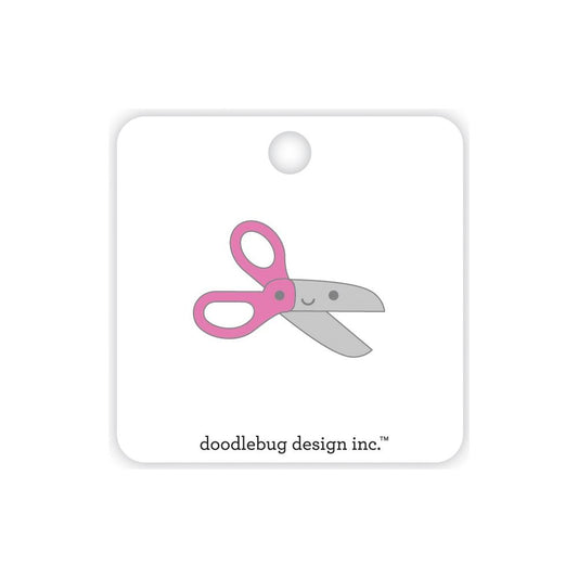 School Days Pink Scissors Collectible Pin