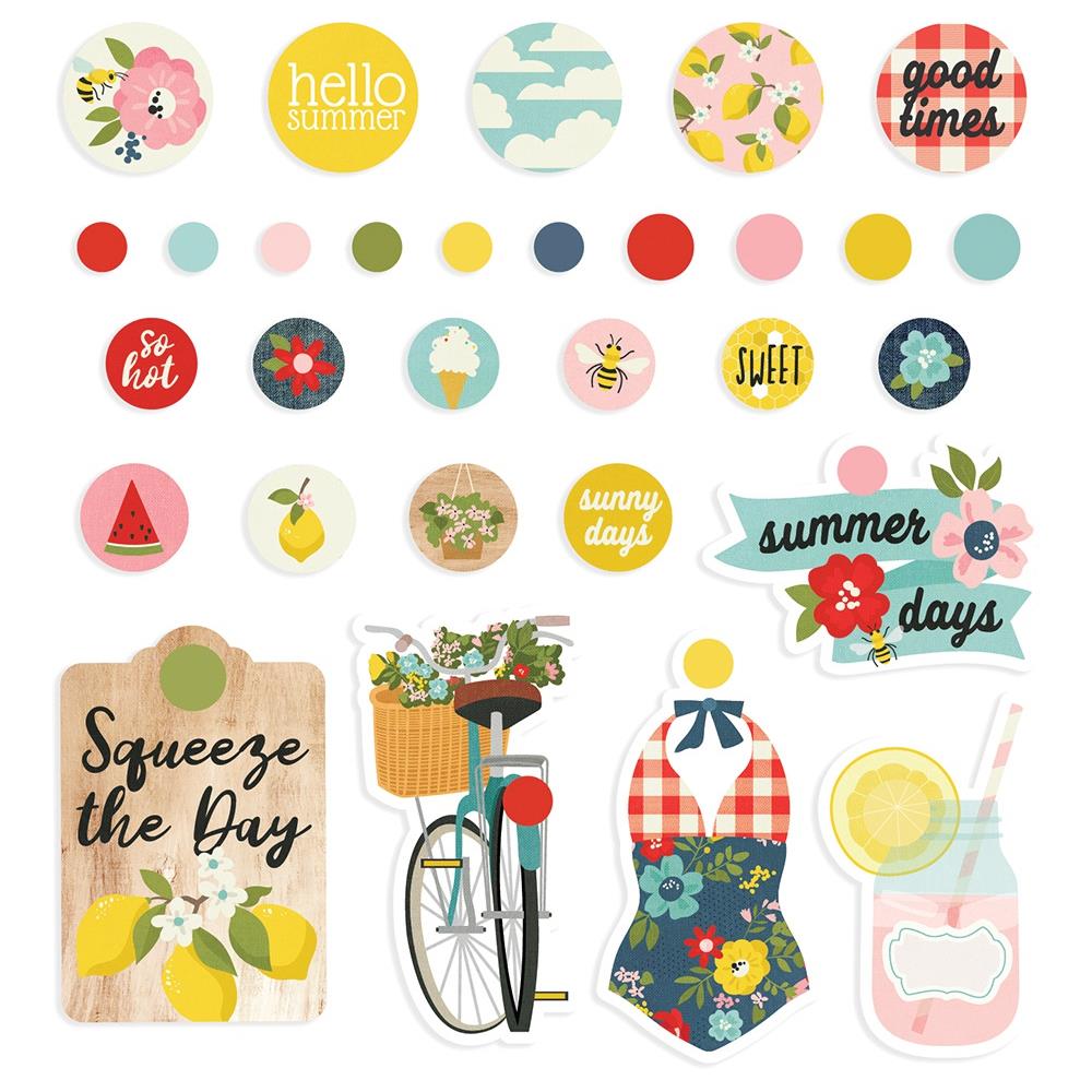 Summer Farmhouse Decorative Brads