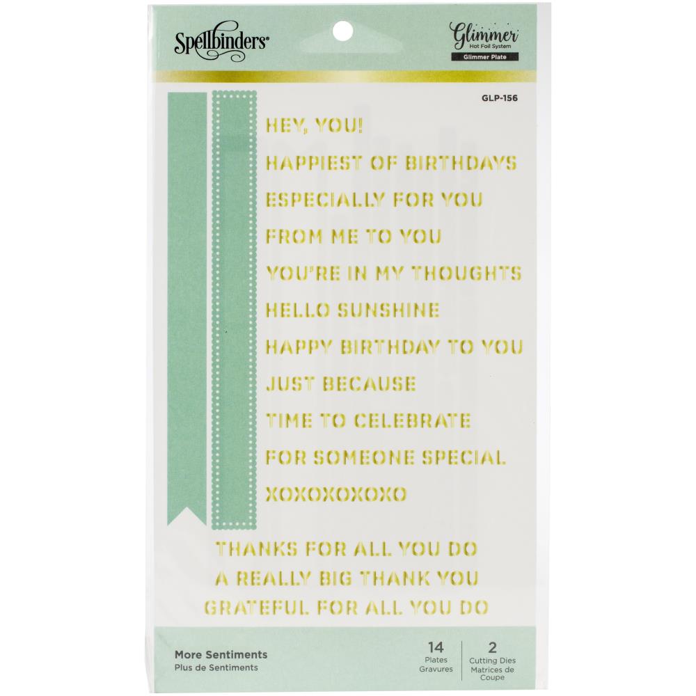 More Sentiments Hot Foil Plate