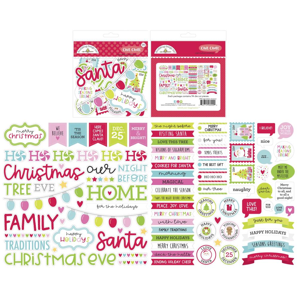 Night Before Christmas Chit Chat Die Cuts