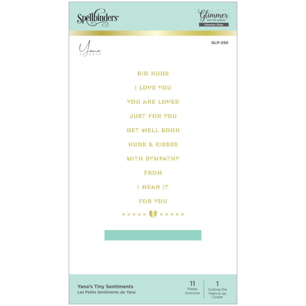 Tiny Sentiments Hot Foil Plate
