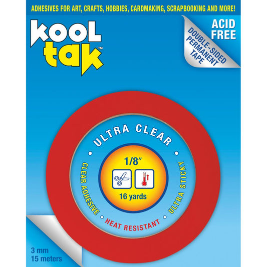 Kool Tak Ultra Clear Tape 1/8"