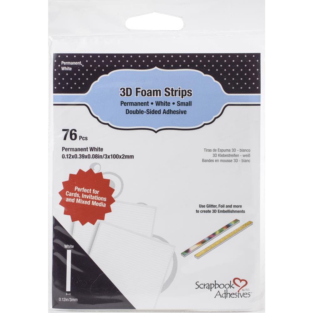 3D Foam Strips White