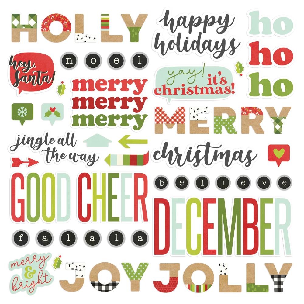 Make It Merry Foam Stickers