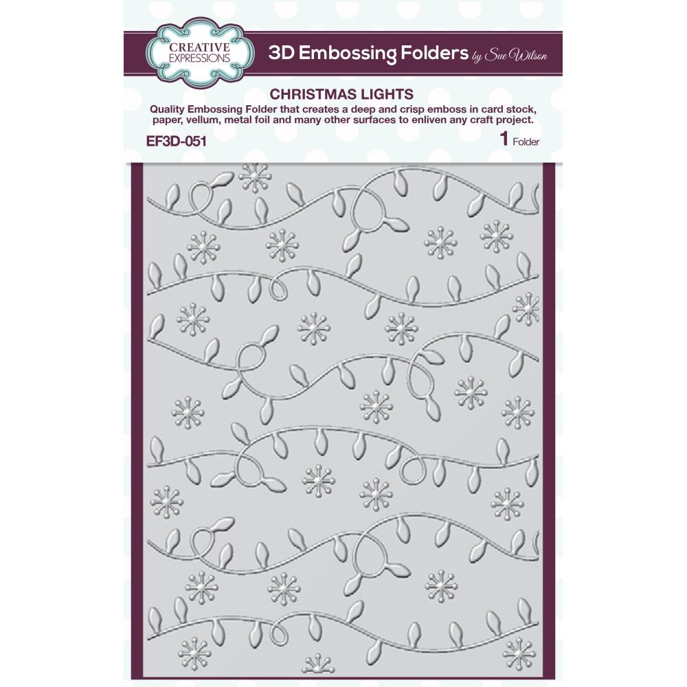 Christmas Lights Embossing Folder