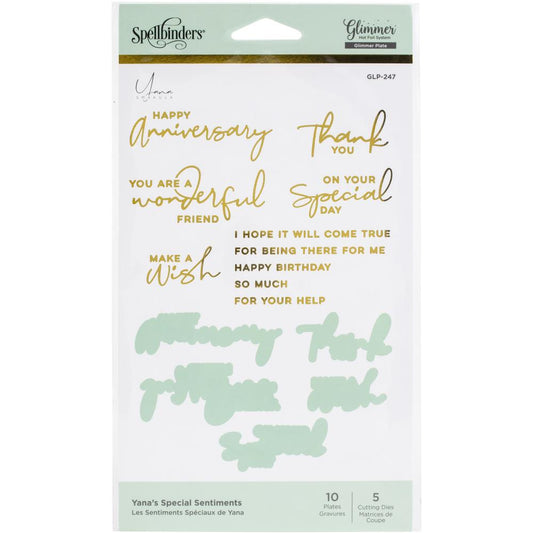 Special Sentiments Glimmer Hot foil Plate & Die