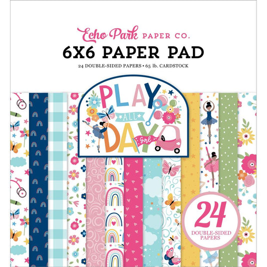 Play All Day Girl 6x6 Paper Pad