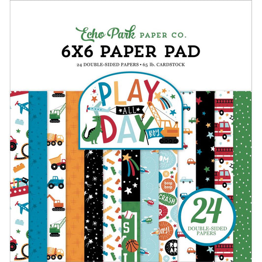 Play All Day Boy 6x6 Paper Pad