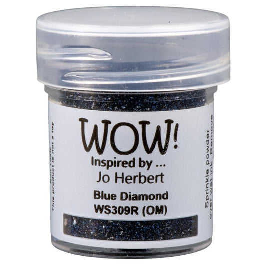 Embossing Glitter Blue Diamond