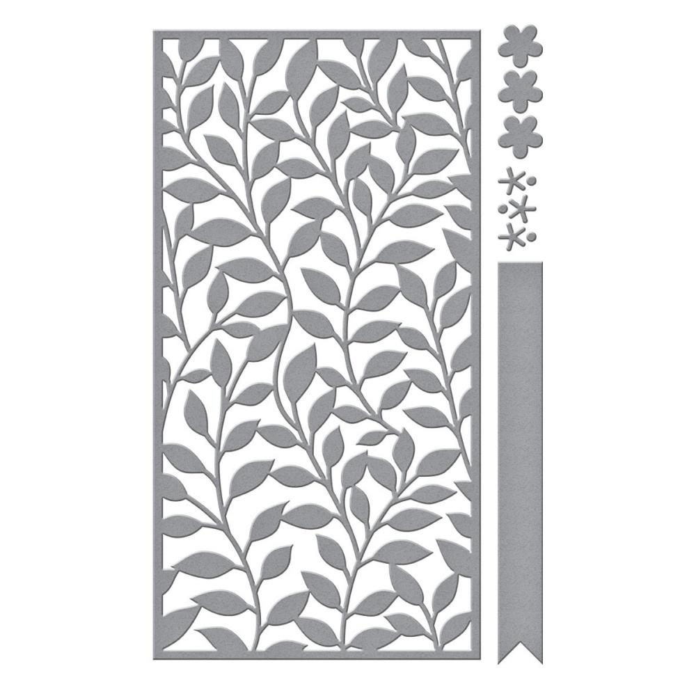 Sweet Leaf Mini Slimline Layered Fleur Dies