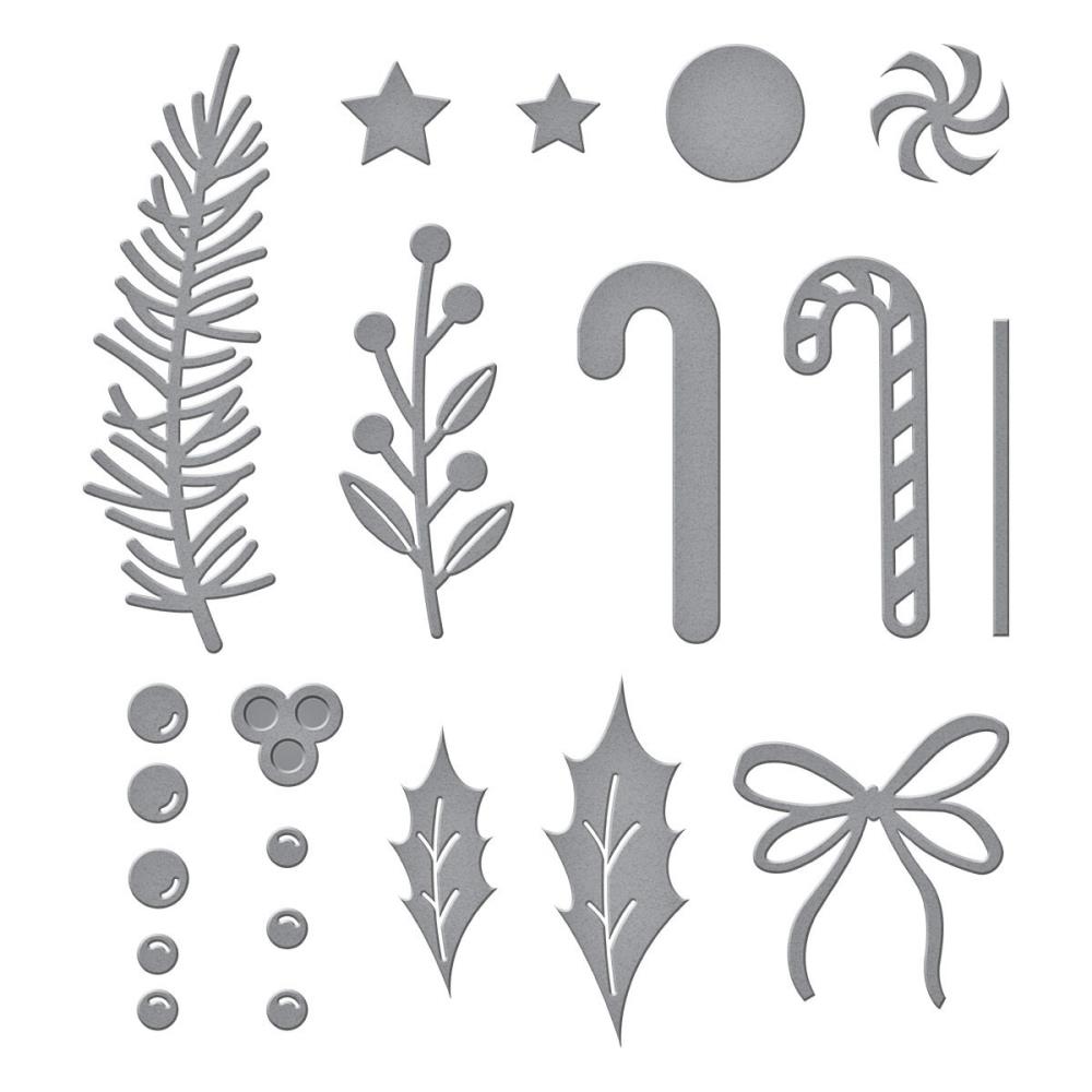 Parcel & Post Christmas Decorations Dies