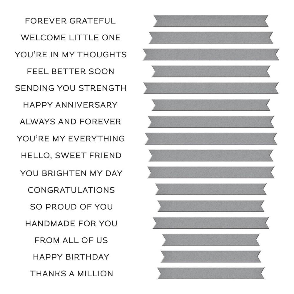 Always & Forever Letterpress Plate & Die Set