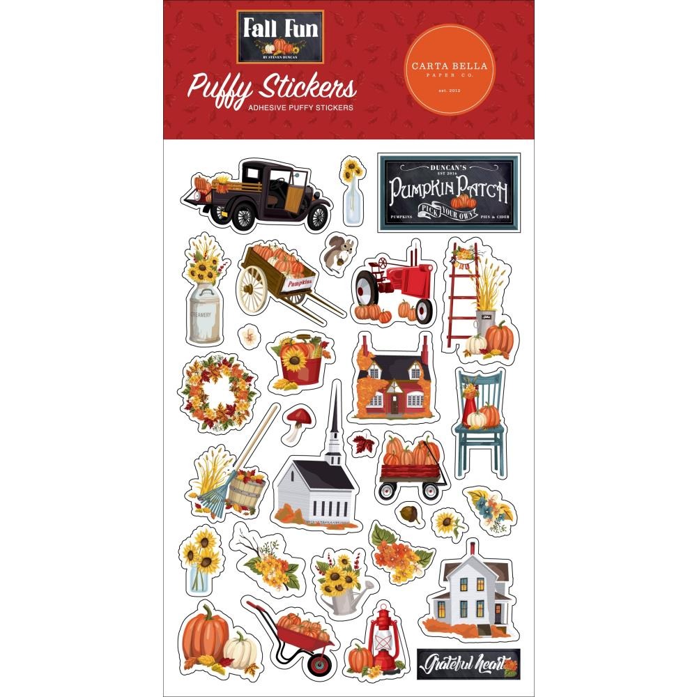 Fall Fun Puffy Stickers