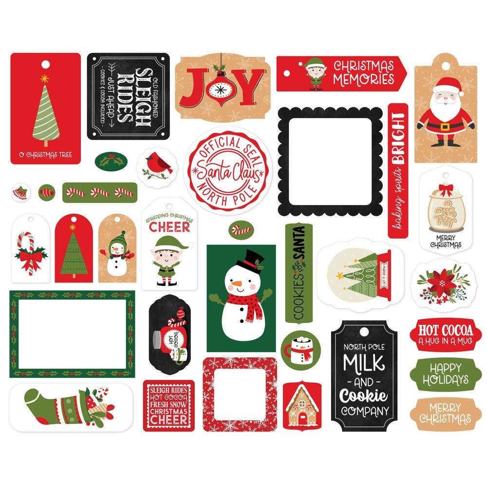 Have a Holly Jolly Christmas Frames & Tags Ephemera