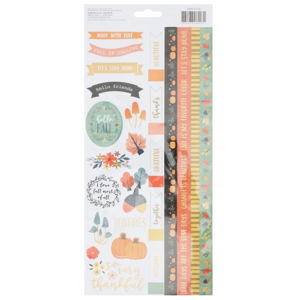 Farmstead Harvest Gold Foil Stickers