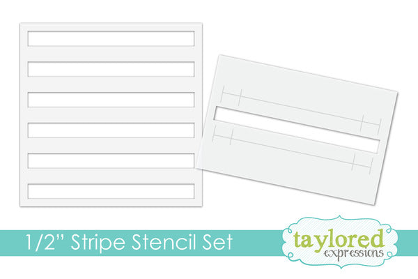 1/2" Stripe Stencil Set