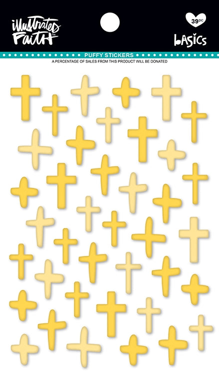 Crosses Puffy Stickers Bananas For You