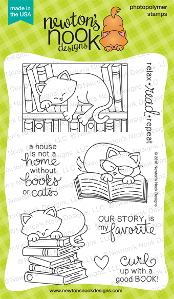Newton's Book Club Stamp Set