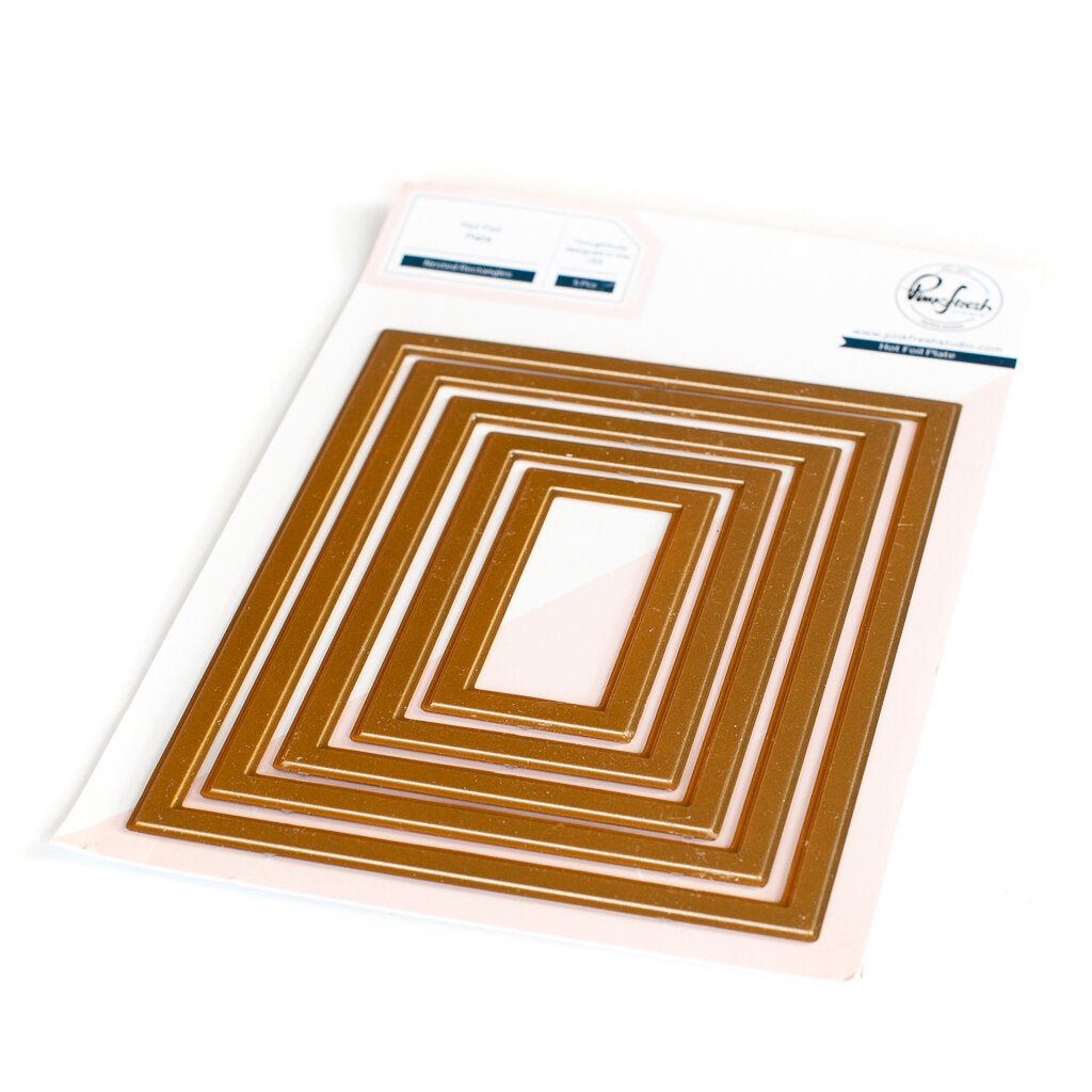Nested Rectangles Hot Foil Plate