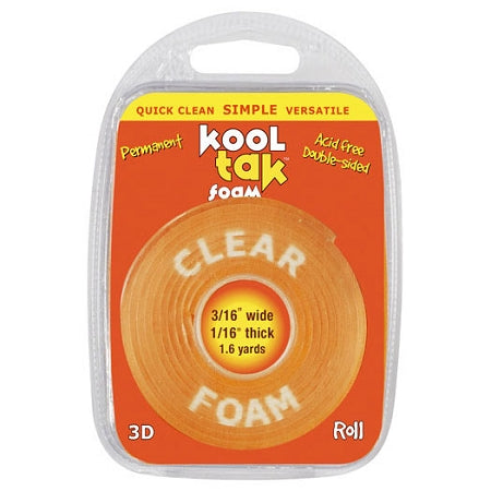 Kool Tak Clear Foam Adhesive Roll